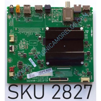 MAIN PARA SMART ANDROID TV TCL / NUMERO DE PARTE 30800-000143 / 40-RT51F1-MAA2HG / 40903-000083 / 30801-000113 / GTC009749I / V8-R851T10-LF1V097 / PANEL LVW320NDEL / MODELO 32S330